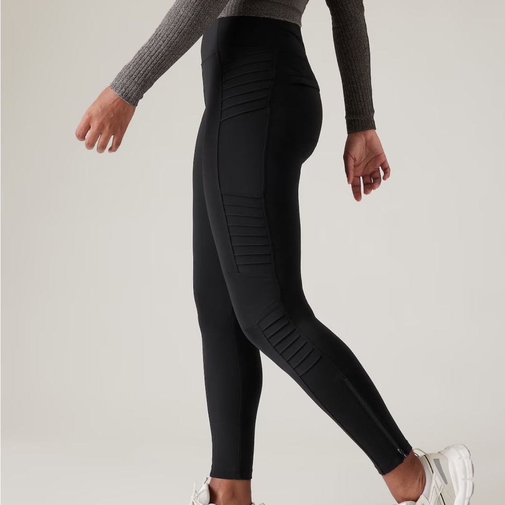 Athleta Delancy Moto Tights - Picture 2 of 10